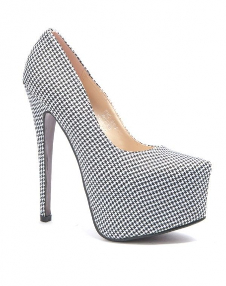 Sergio Todzi women's shoes: black / white checkered pumps
