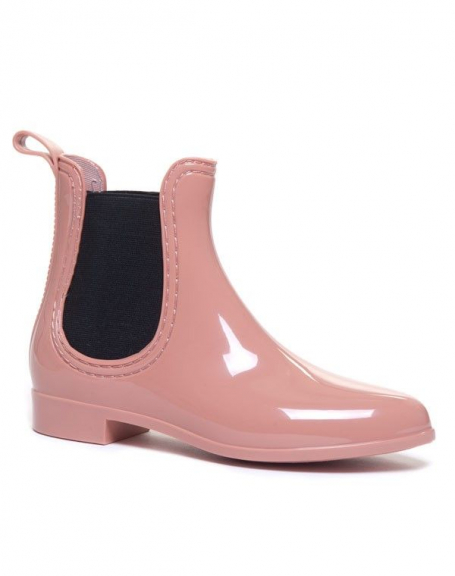 Short rain boots ideal pink