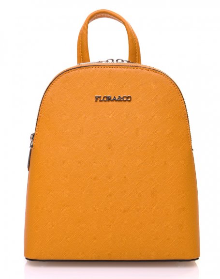 Small mustard backpack with thin straps