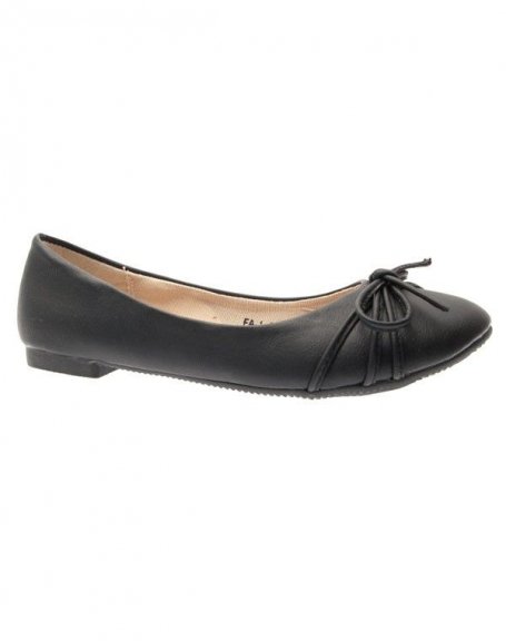 Suredelle women's shoes: black ballerinas