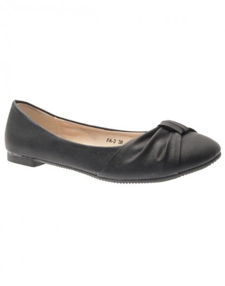 Suredelle women's shoes: black ballerinas