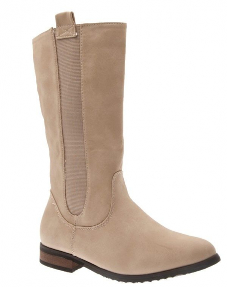 Top Or women shoes: beige boots