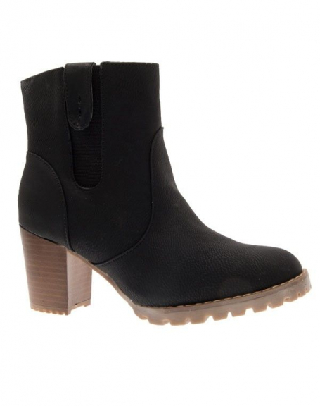 Top Or women shoes: black ankle boots