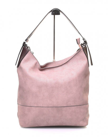 Two-tone pink daily bag