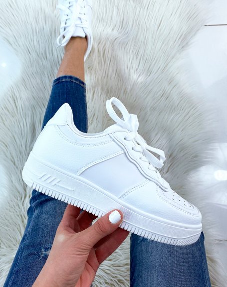 White basket with thick sole