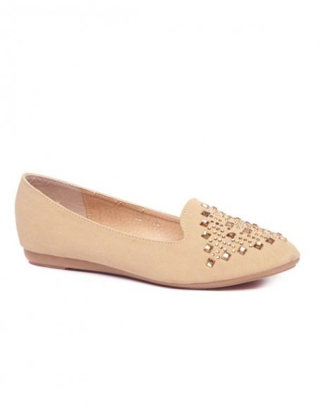 Women's shoe Style Shoes: Beige slipper ballerina