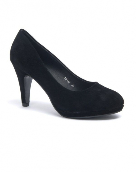 Women's shoe Style Shoes: Black round toe pump