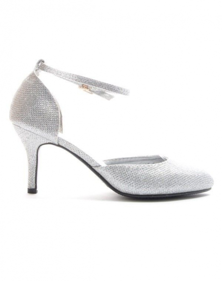 Women's shoe Style Shoes: Glitter pump - silver