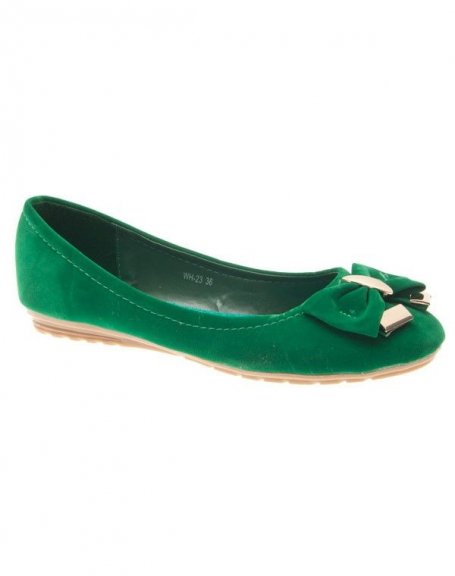 Women's shoe Style Shoes: Green ballerina