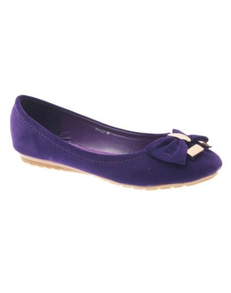 Women's shoe Style Shoes: Purple ballerina