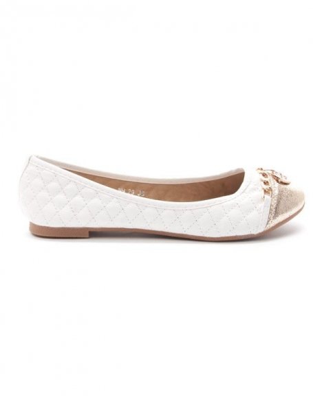 Women's shoe Style Shoes: White ballerina
