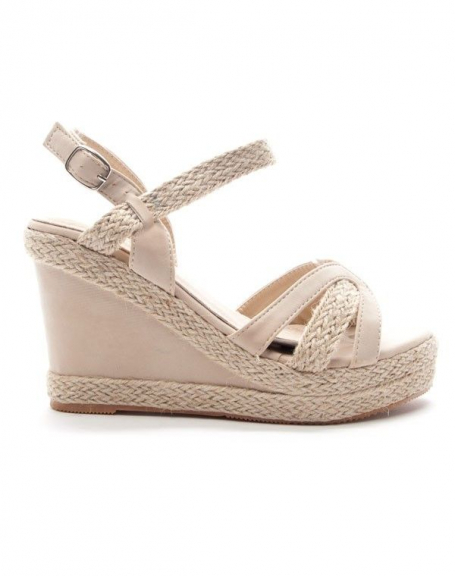 Women's shoes Style Shoes: Beige wedge sandal