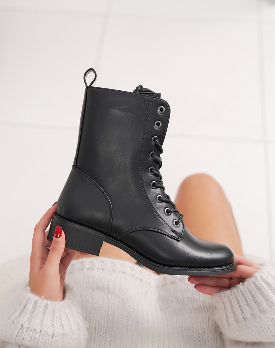 Boots Fourrées Bottines Lacets Fourrées Femme Bottines Femme