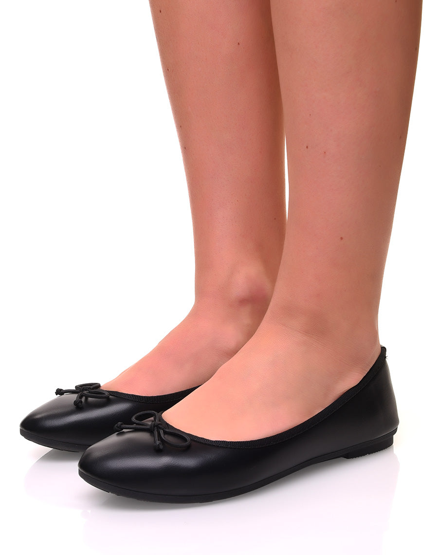 Ballerines noires à petits noeuds