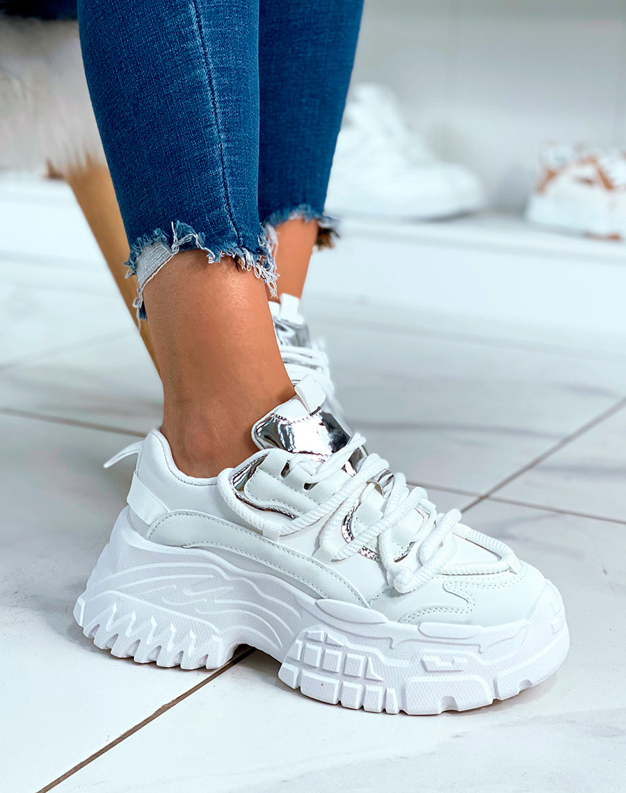 Chunky Sole Grosse Sneakers Femme White Sneakers? Big Platform And