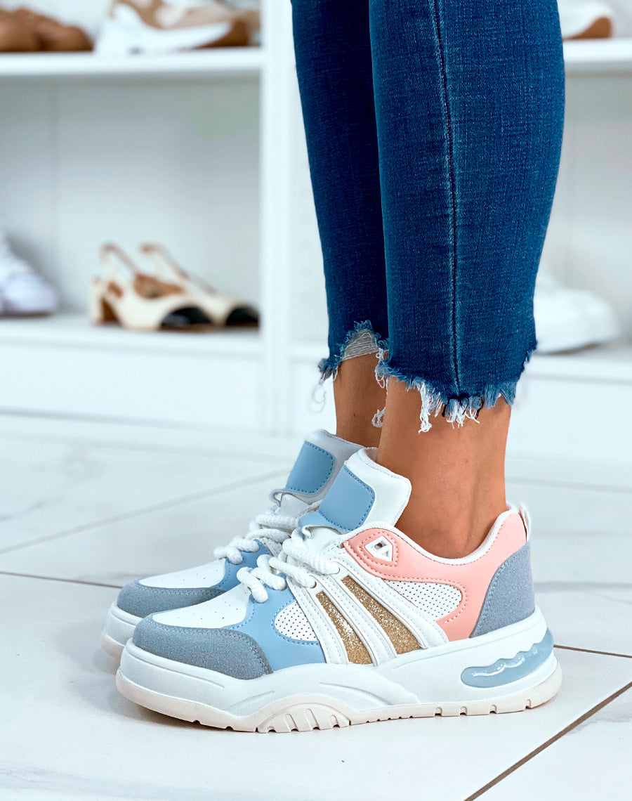 BASKETS ? EMPI?CEMENT MULTICOLORE POUR FEMMES
