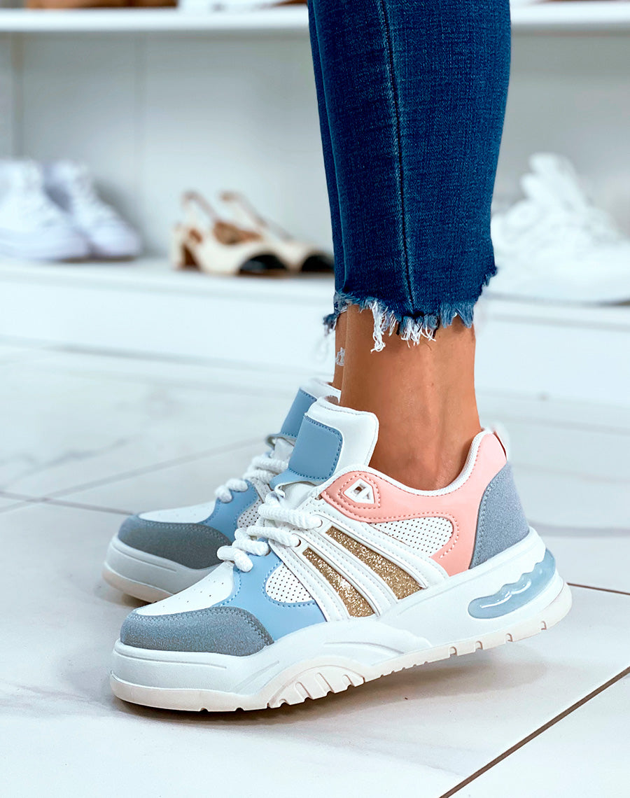 BASKETS ? EMPI?CEMENT MULTICOLORE POUR FEMMES