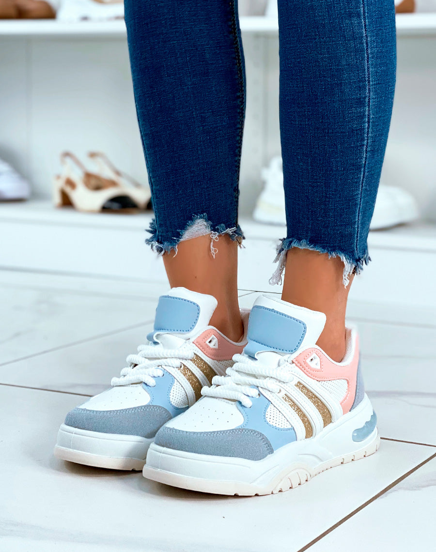 BASKETS ? EMPI?CEMENT MULTICOLORE POUR FEMMES
