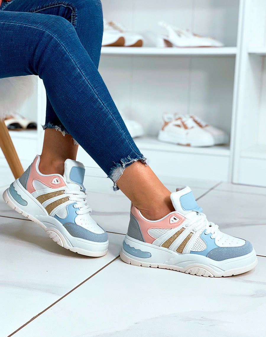 BASKETS ? EMPI?CEMENT MULTICOLORE POUR FEMMES