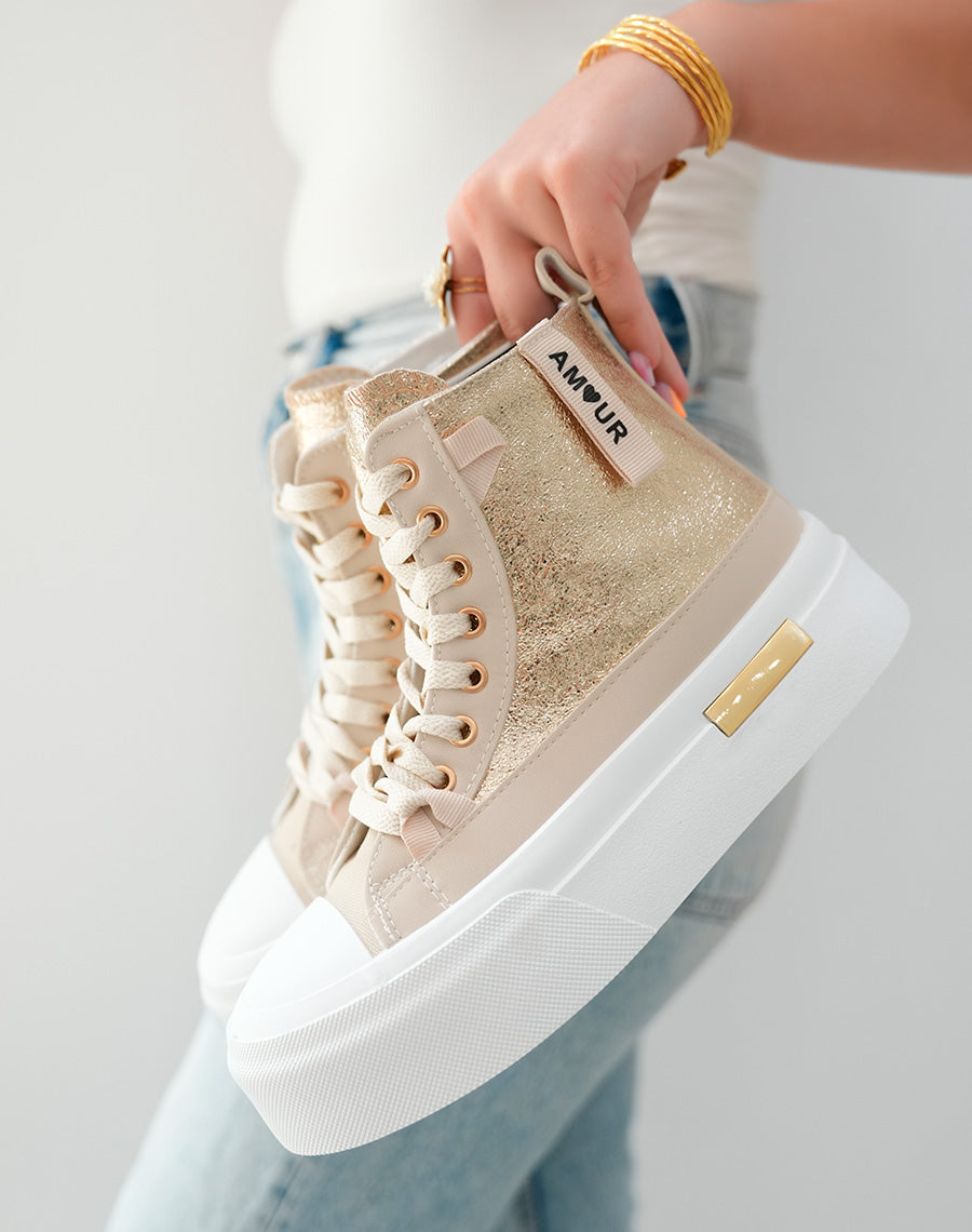 Baskets Montantes Basket Femme Semelle Haute Modress Basket Femme