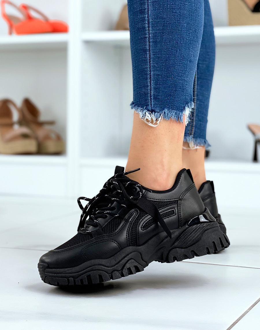 Chaussure lacet noir femme (36-41 Chaussure lacet noir femme (36-41