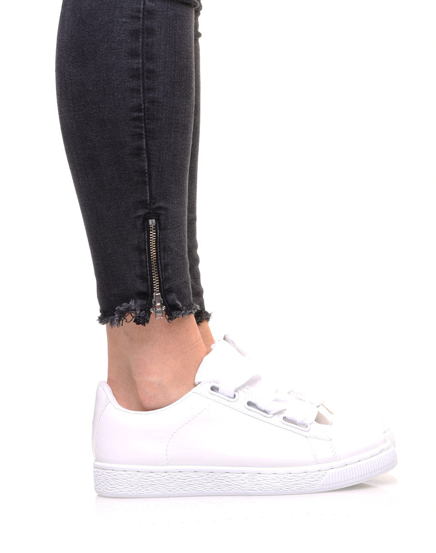 Baskets vernis blanches