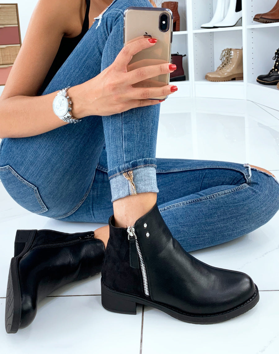 Bottines basses noires