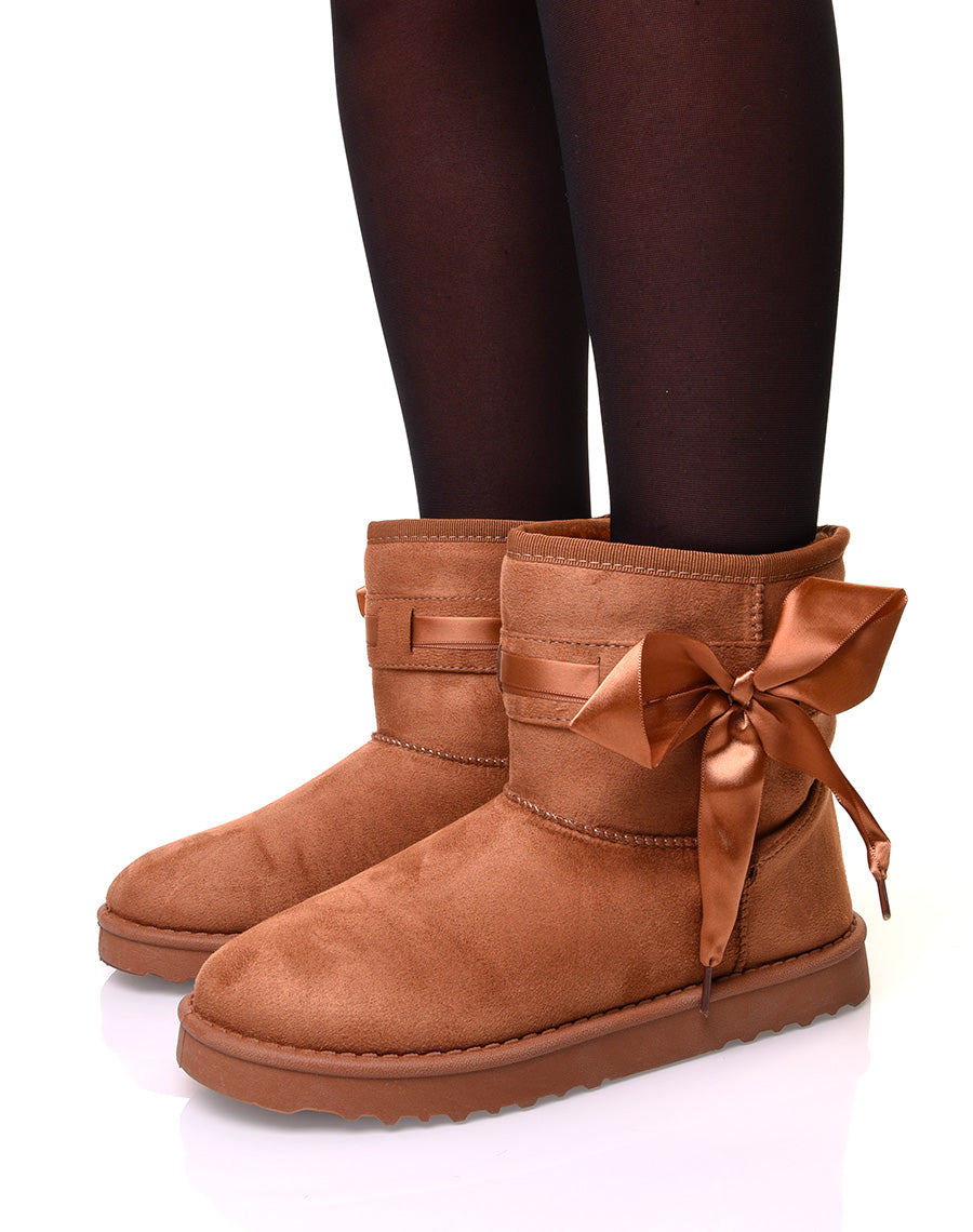 Bottines fourrées camelles