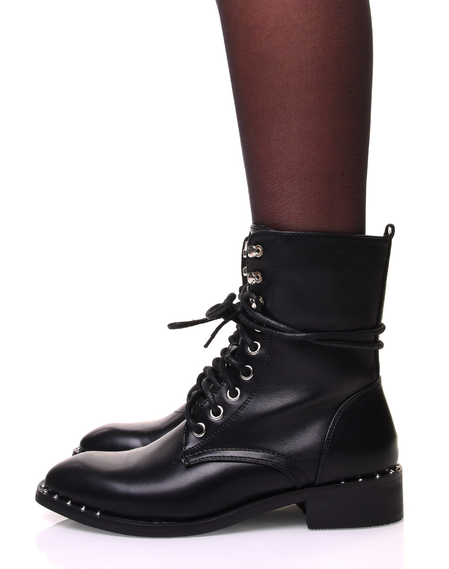 Bottines Femme Boutique 9 BTwendolyn - Cuir Clouté, Bleu, Taille US 8.5, Medium