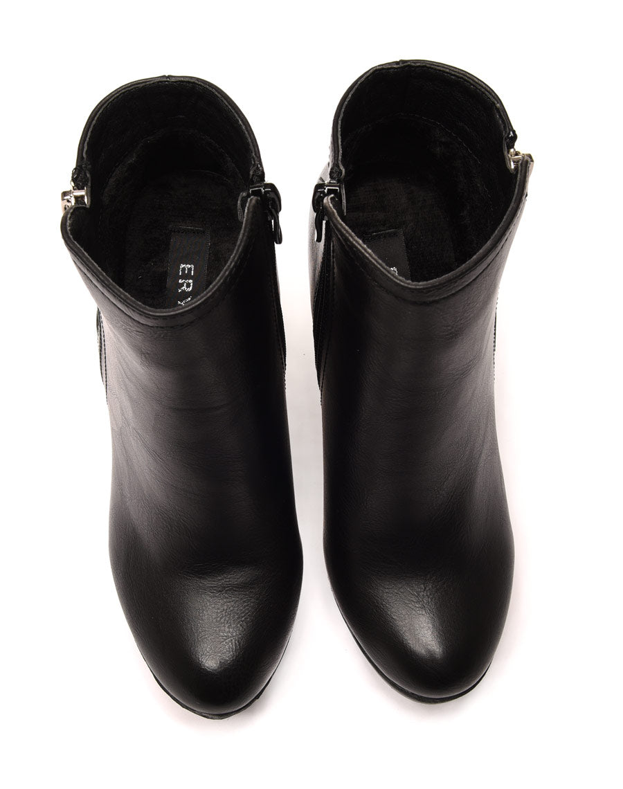 Bottines à talons noires 