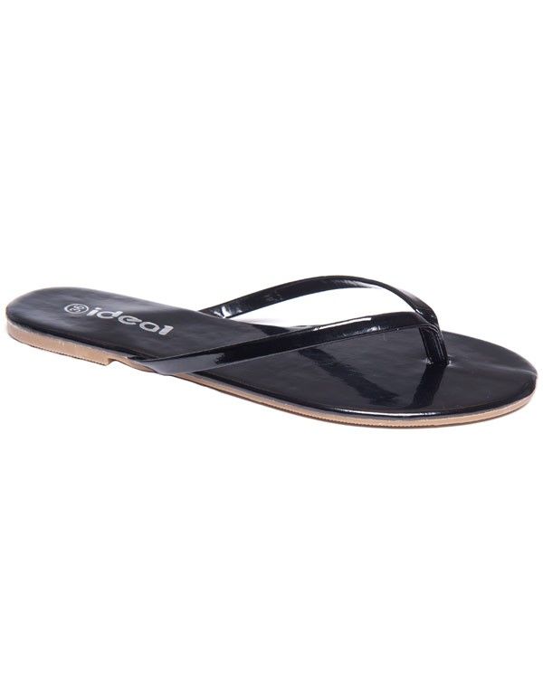 Chaussure femme Ideal: Tong noire