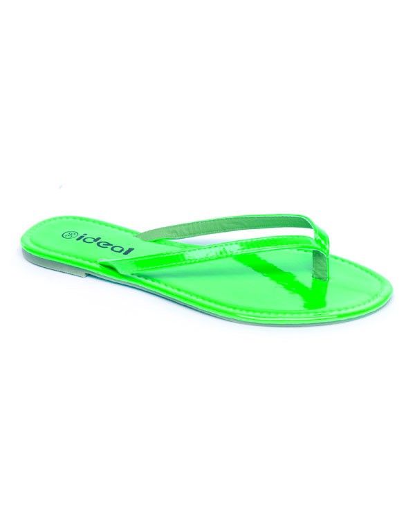 Chaussure femme Ideal: Tong verte