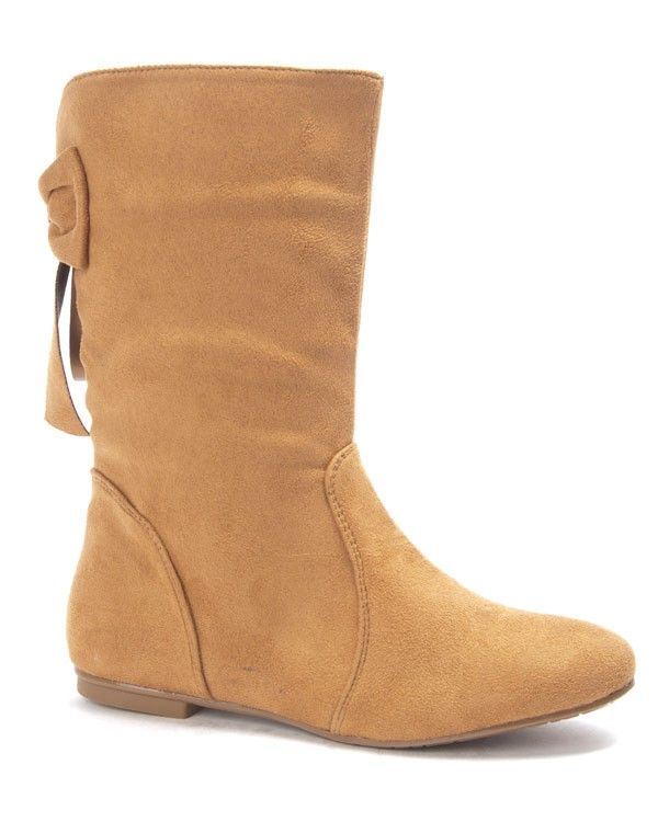 Chaussure femme Style Shoes: Botte plate camel