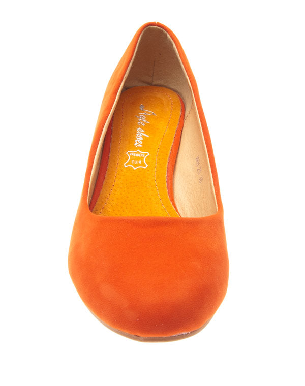 Chaussures femme Style Shoes: escarpins compensés orange