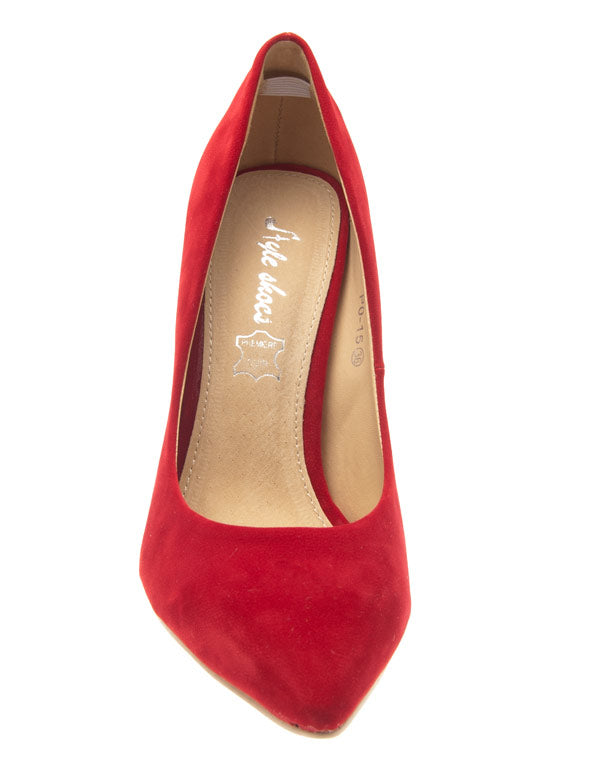 Chaussures femme Style Shoes: Escarpins rouges