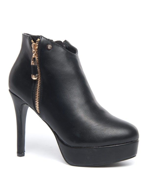 Chaussures femmes Jennika: Plateforme et talon haut à zips       