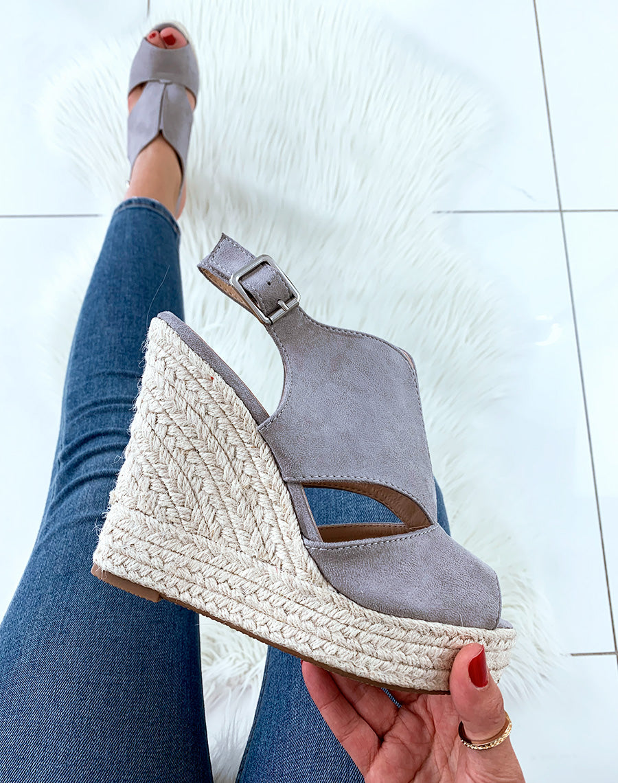 Compensée grise en suédine