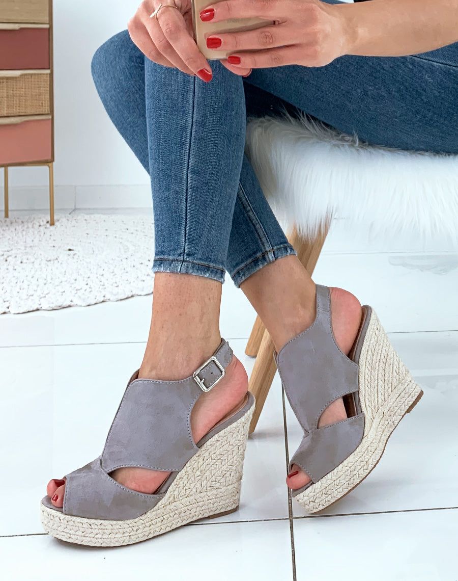 Compensée grise en suédine