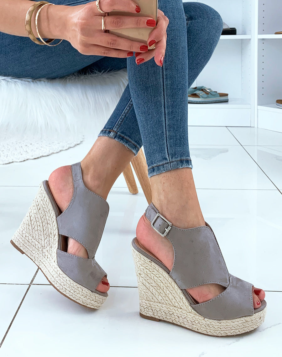 Compensée grise en suédine