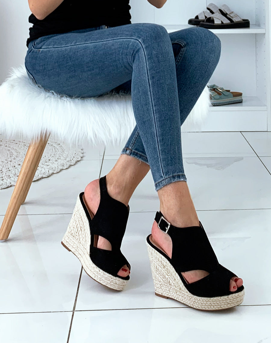 Compensée noire en suédine