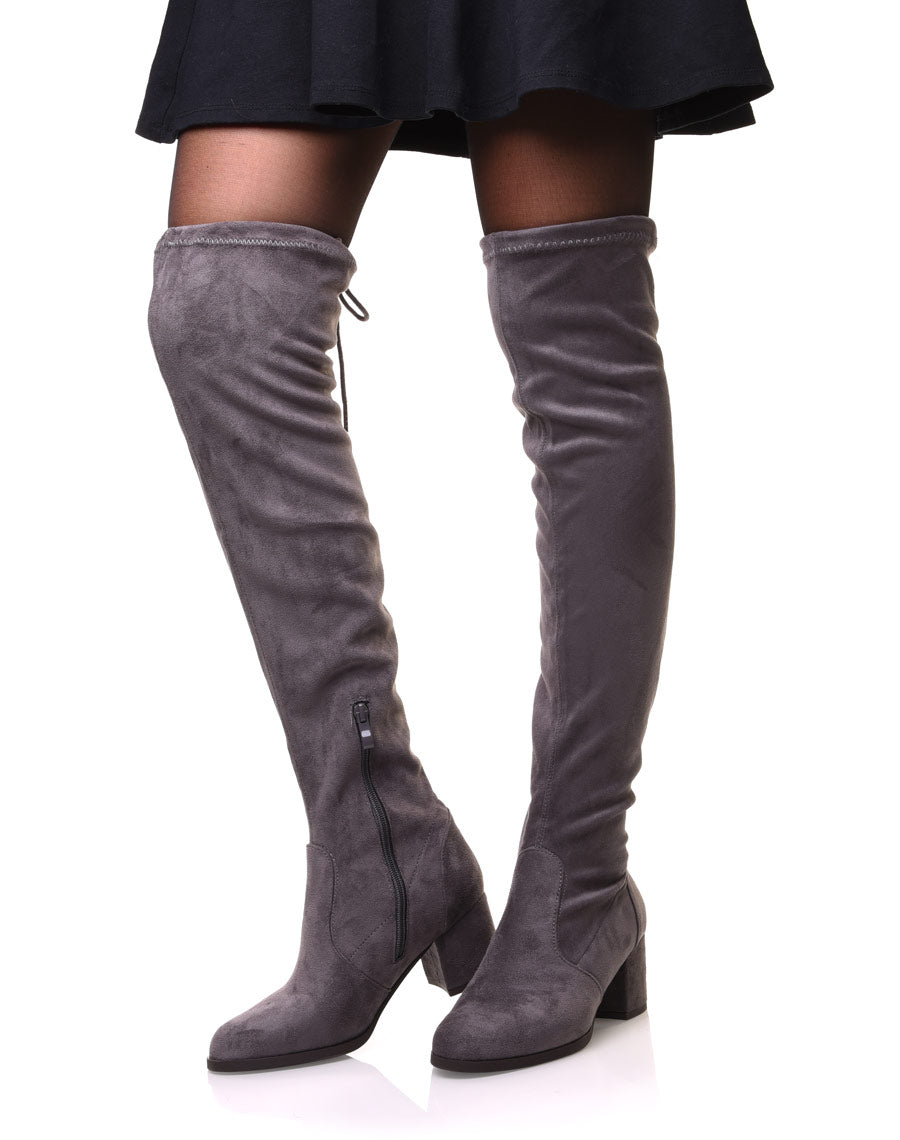 FEMMES CUISSARDES PLATEFORME Velours Cuissardes Longue Hampe Bottes FEMMES CUISSARDES PLATEFORME Velours Cuissardes Longue Hampe Bottes