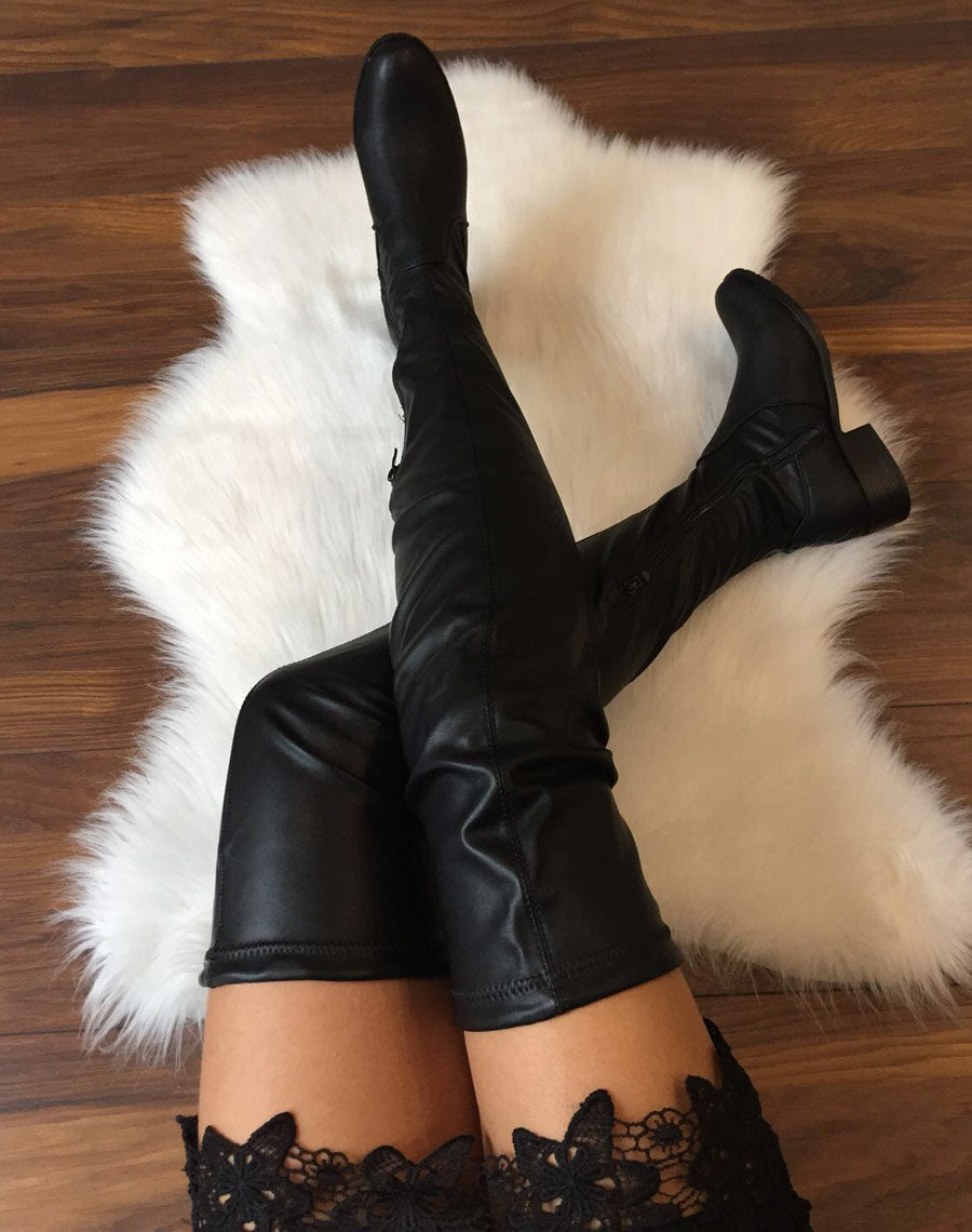 Cuissardes plates noir ajustables