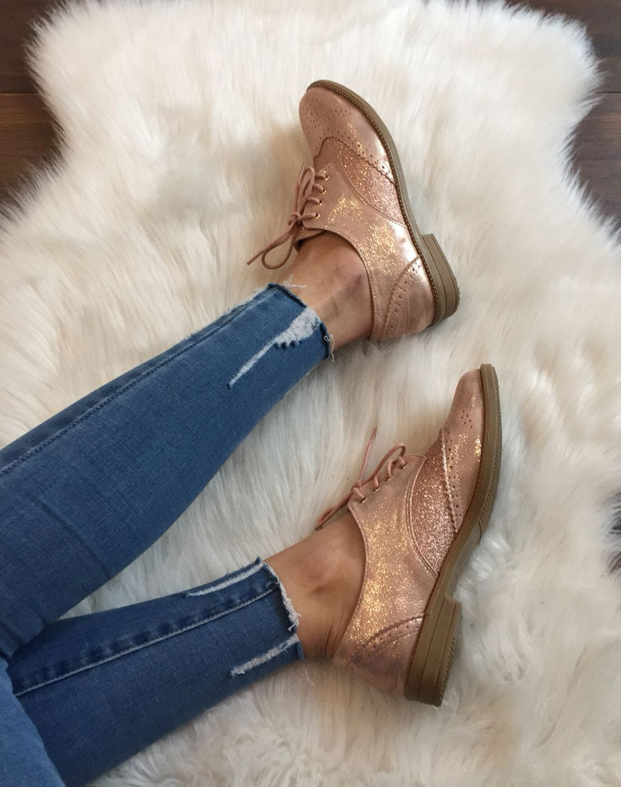 Derbies classique bi matières champagne