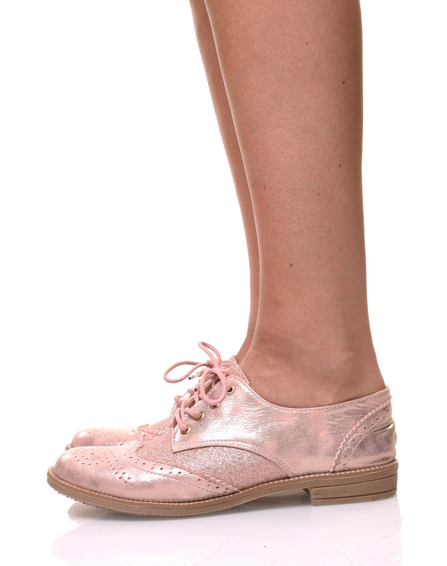 Derbies classique bi matières champagne