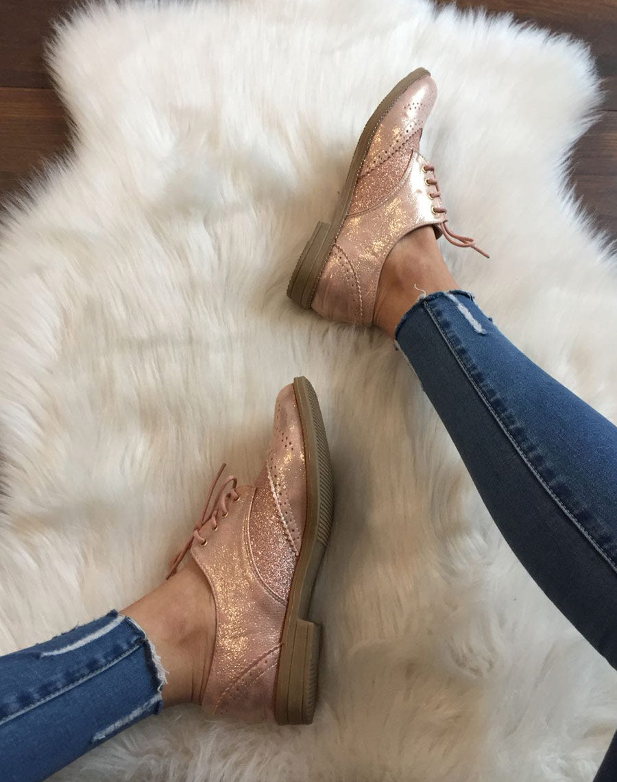 Derbies classique bi matières champagne