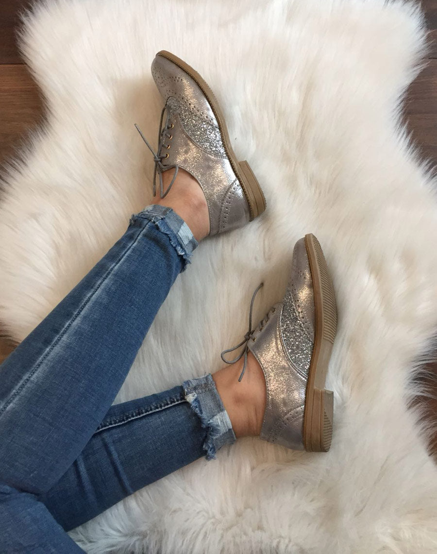 Derbies classique bi matières grises