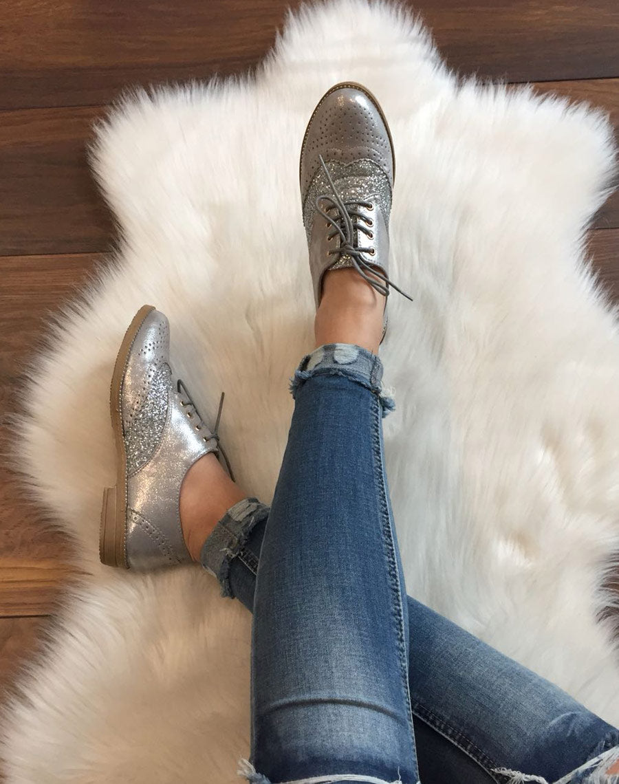 Derbies classique bi matières grises