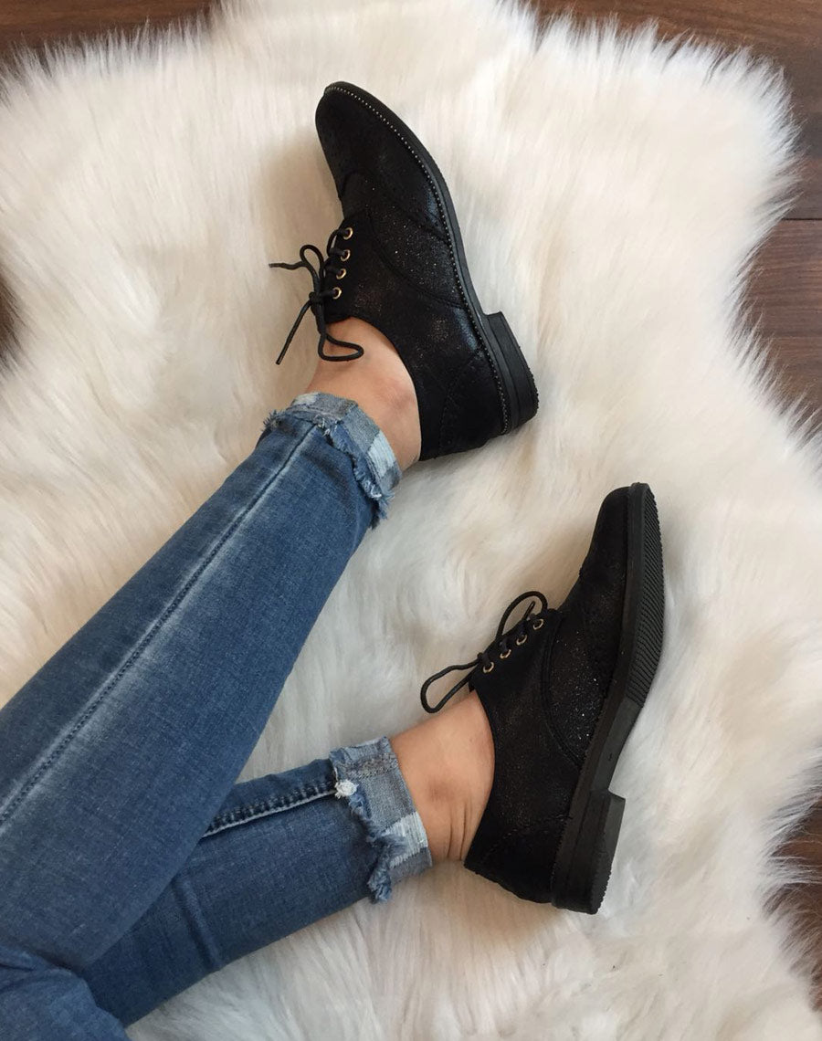 Derbies classique bi matières noires