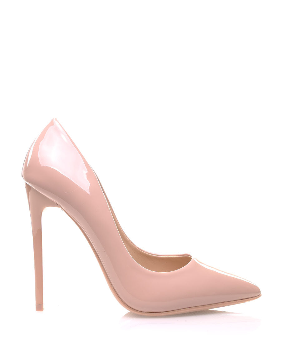 Escarpins beiges vernis