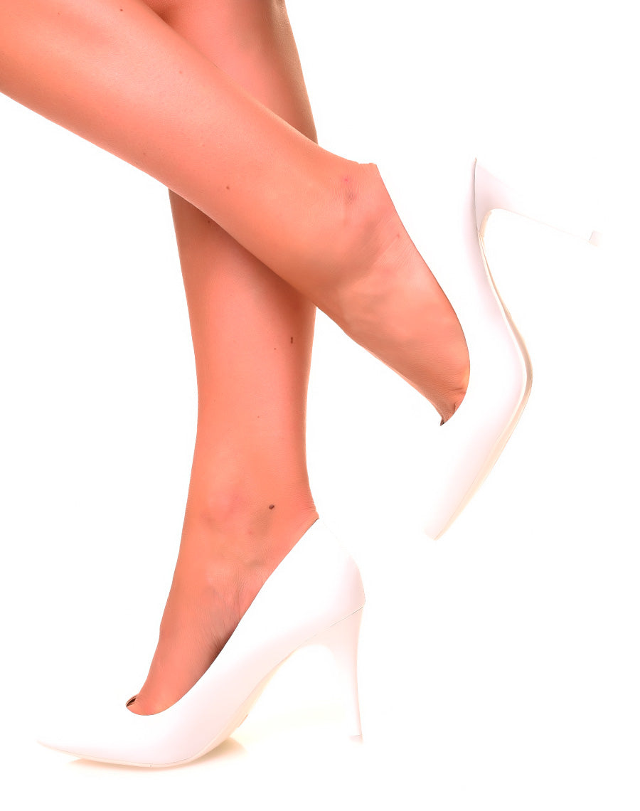 Escarpins blanc à talon aiguilles